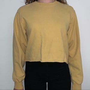 John Galt/Brandy Melville - mustard sweatshirt